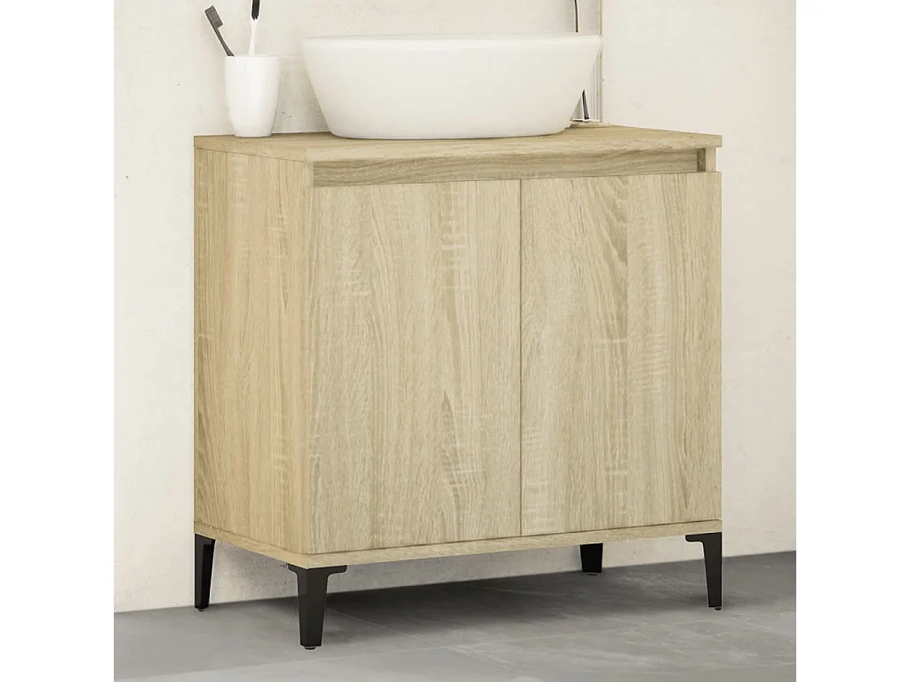 Móvel p/ lavatório 58x33x60 cm deriv. madeira carvalho sonoma