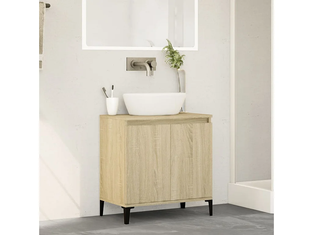Móvel p/ lavatório 58x33x60 cm deriv. madeira carvalho sonoma