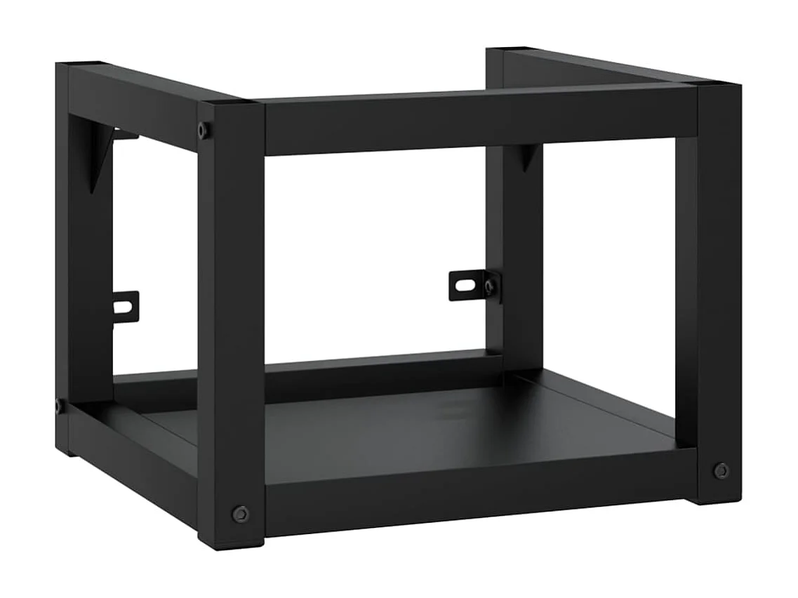 Wastafelframe wandgemonteerd 40x38x31 cm ijzer zwart