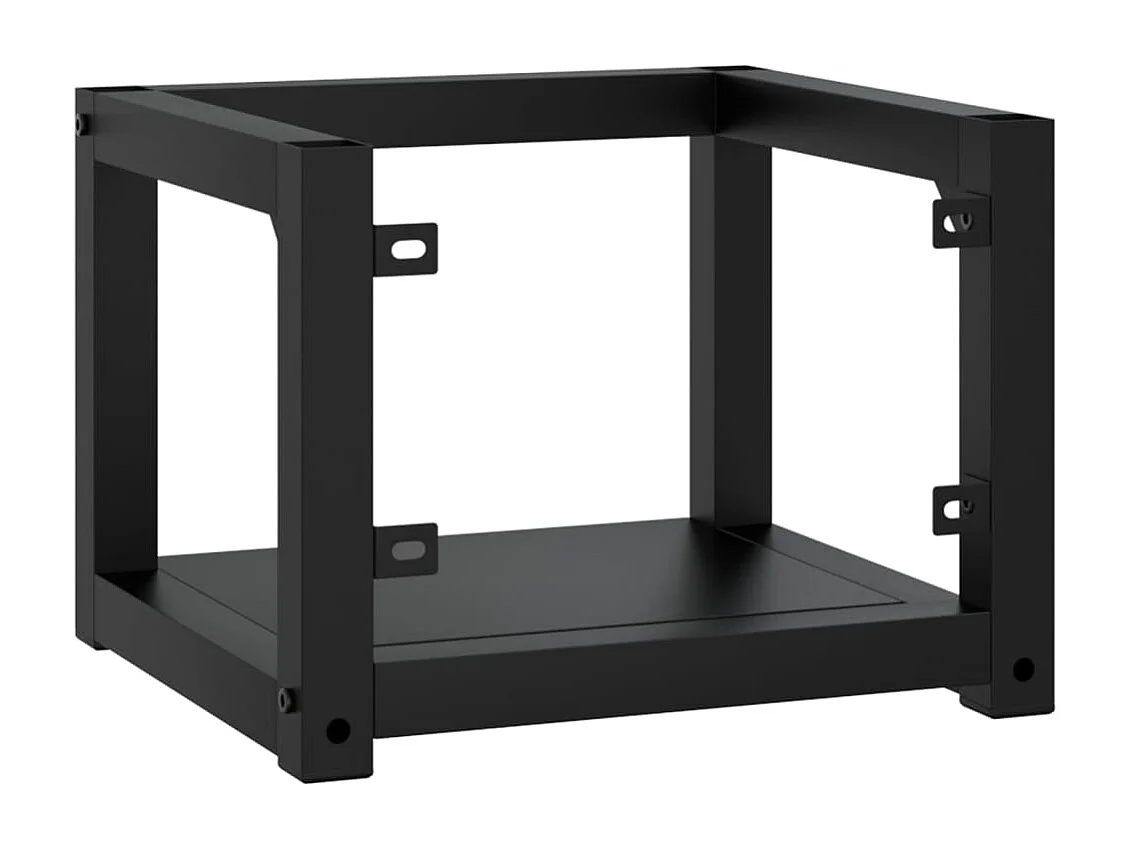 Wastafelframe wandgemonteerd 40x38x31 cm ijzer zwart