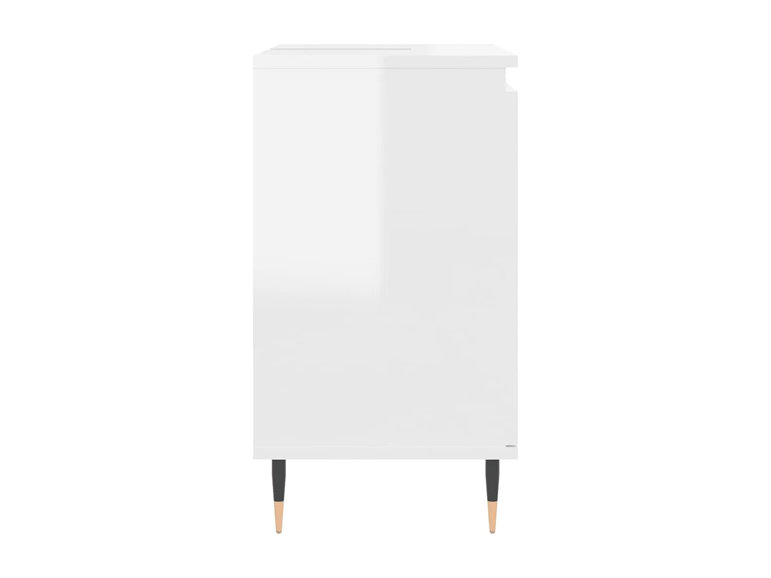 Armoire de bain blanc brillant 58x33x60 cm bois d'ingénierie