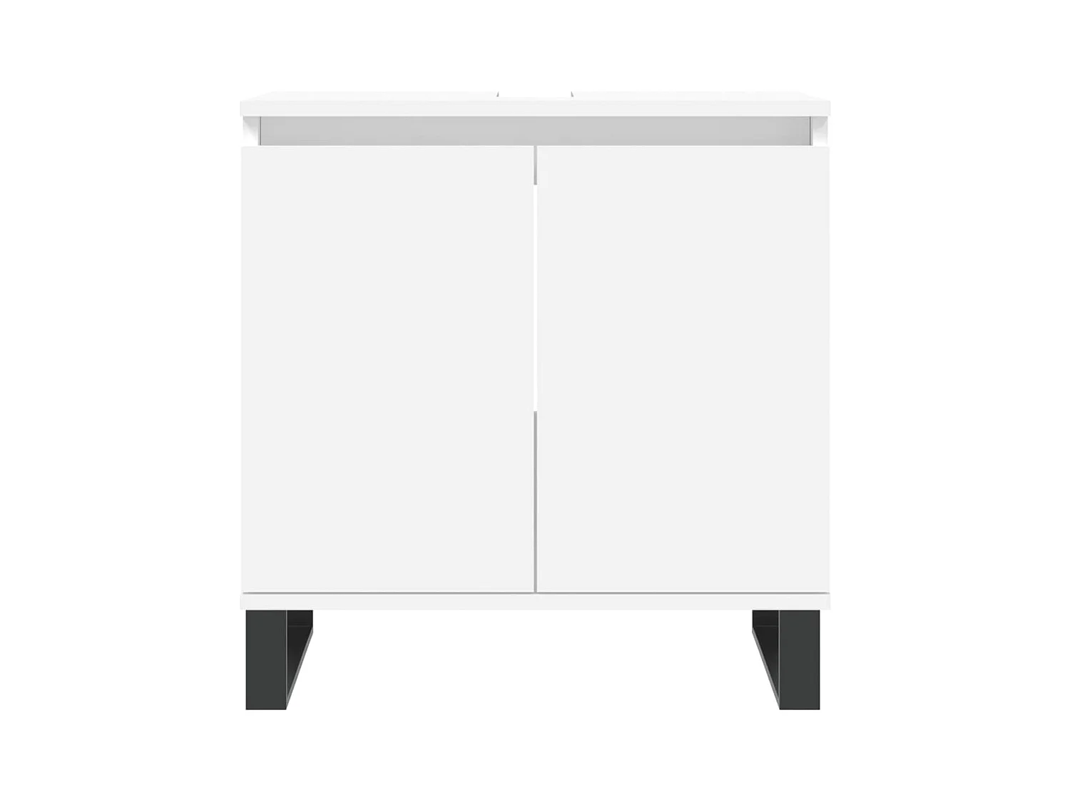 Armoire de salle de bain blanc 58x33x60 cm bois d'ingénierie