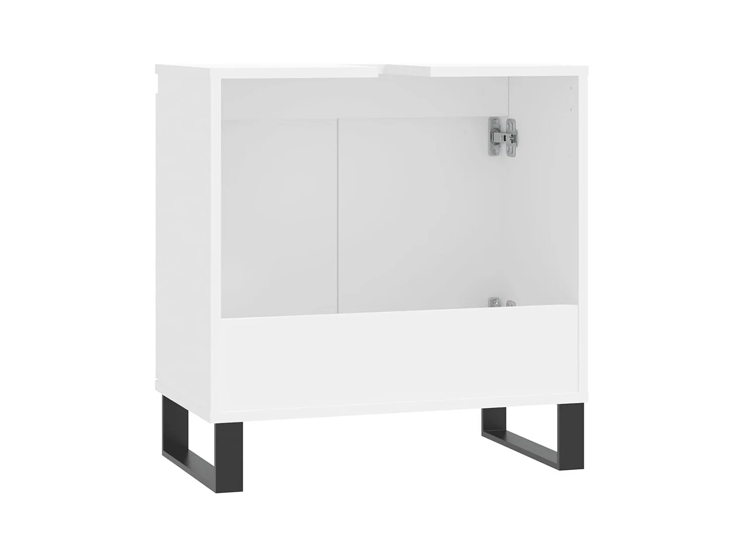 Armoire de salle de bain blanc 58x33x60 cm bois d'ingénierie
