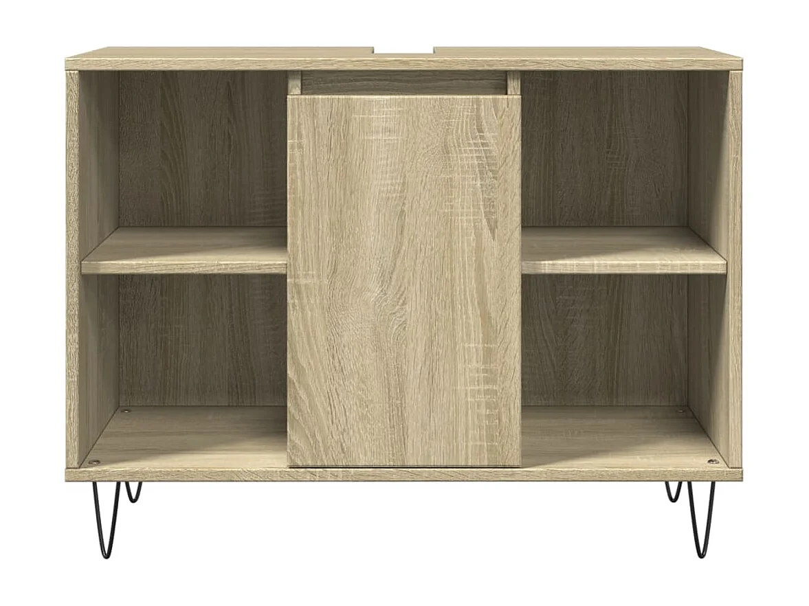 Mobile da bagno in rovere Sonoma 80x33x60 cm in derivati del legno