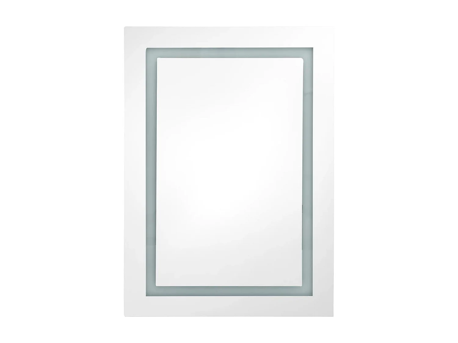 Armoire de salle de bain à miroir LED Chêne 50x13x70 cm