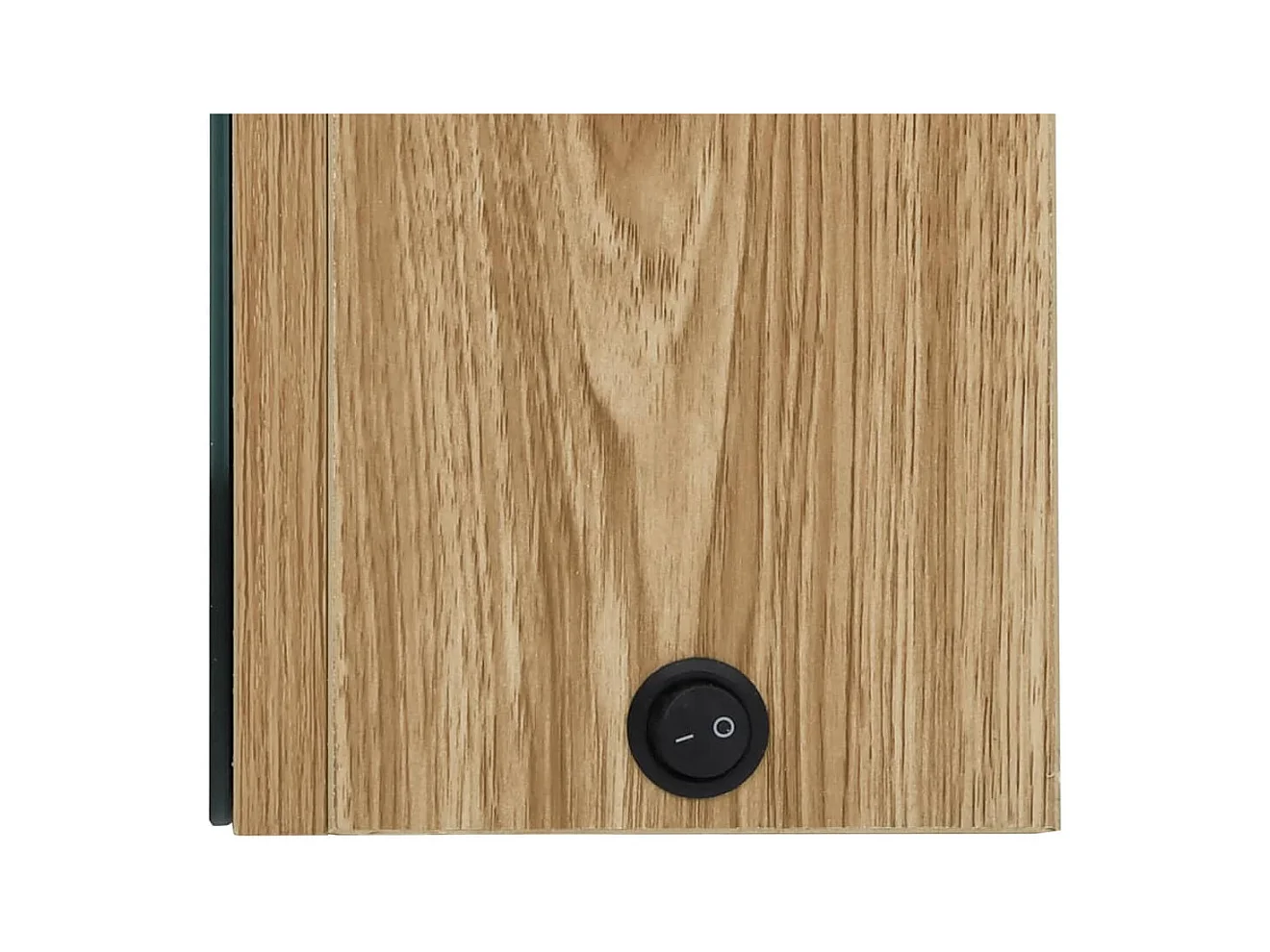 Armario de baño con espejo y LED color roble 50x13x70 cm