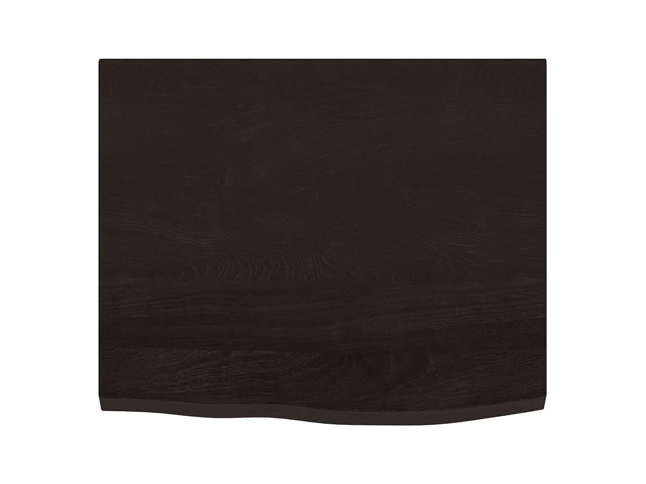 Étagère de vasque murale acier et bois de chêne massif