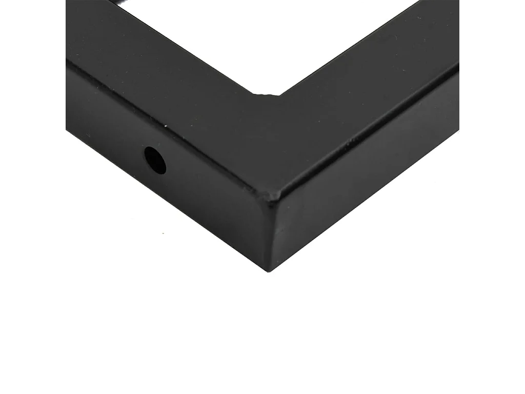 Waschbeckenregal Wandmontage Stahl und Massivholz Buche