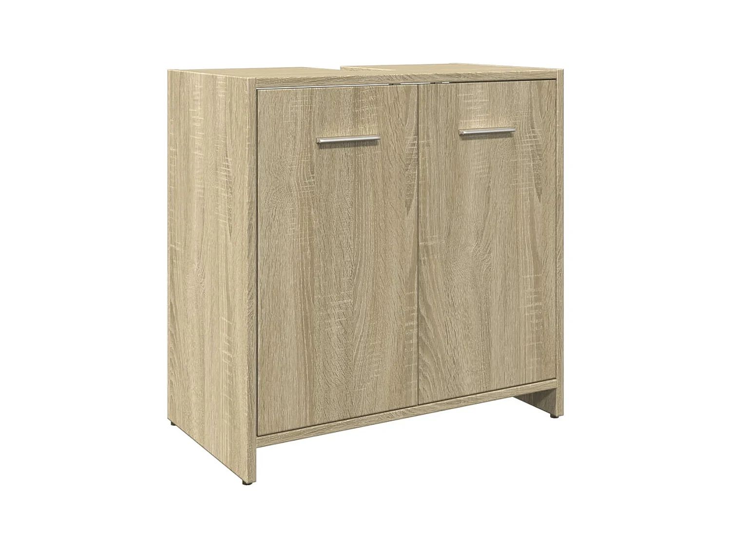 Armoire lavabo de salle de bain chêne sonoma 60x33x60 cm