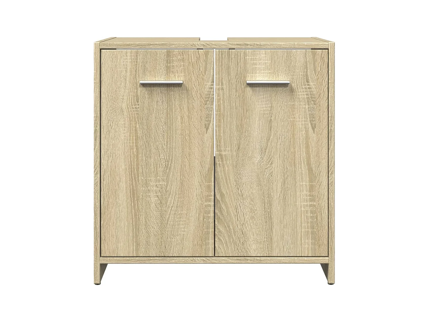 Armoire lavabo de salle de bain chêne sonoma 60x33x60 cm