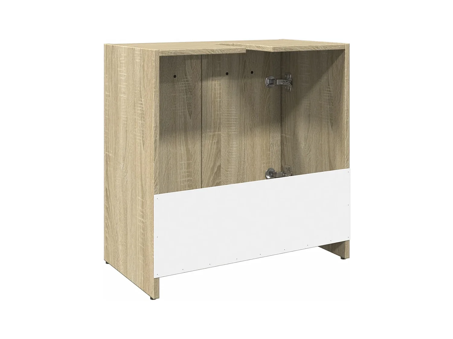 Armoire lavabo de salle de bain chêne sonoma 60x33x60 cm
