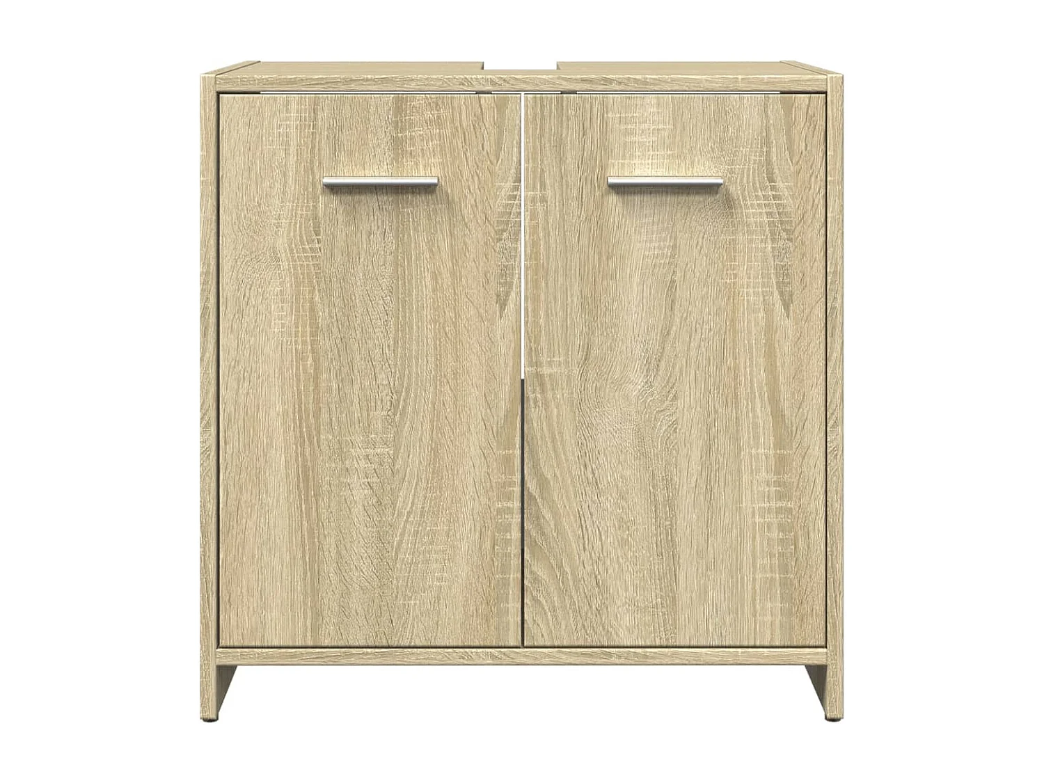 Armoire lavabo de salle de bain chêne sonoma 60x33x60 cm