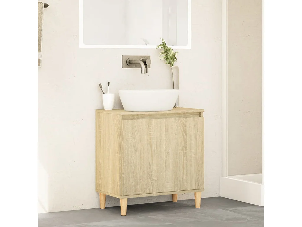 Móvel p/ lavatório 58x33x60 cm deriv. madeira carvalho sonoma