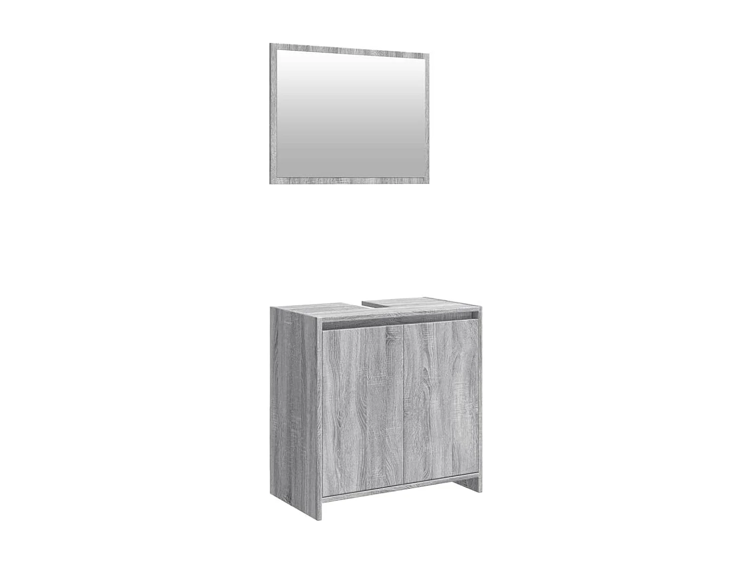 Set da bagno da 2 pezzi Sonoma grigio