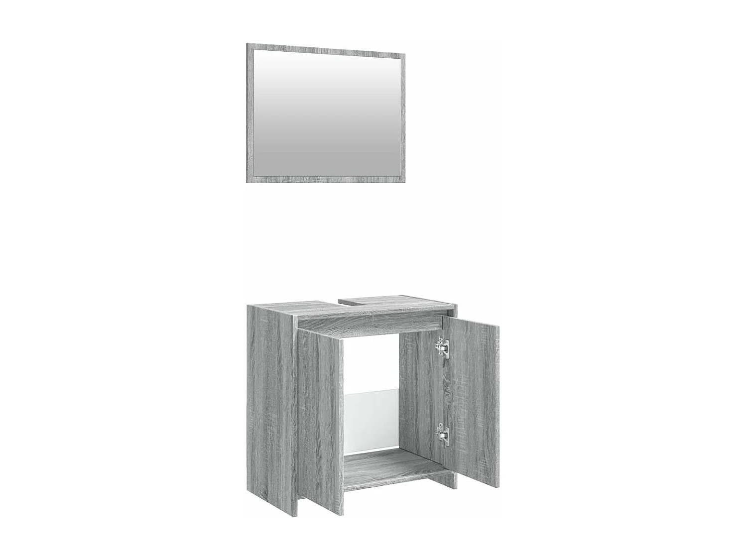 Set da bagno da 2 pezzi Sonoma grigio