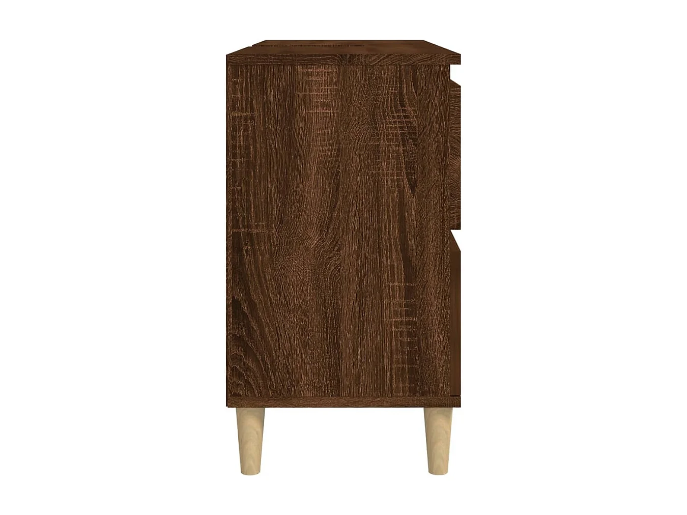 Meuble d'évier chêne marron 80x33x60 cm bois d'ingénierie