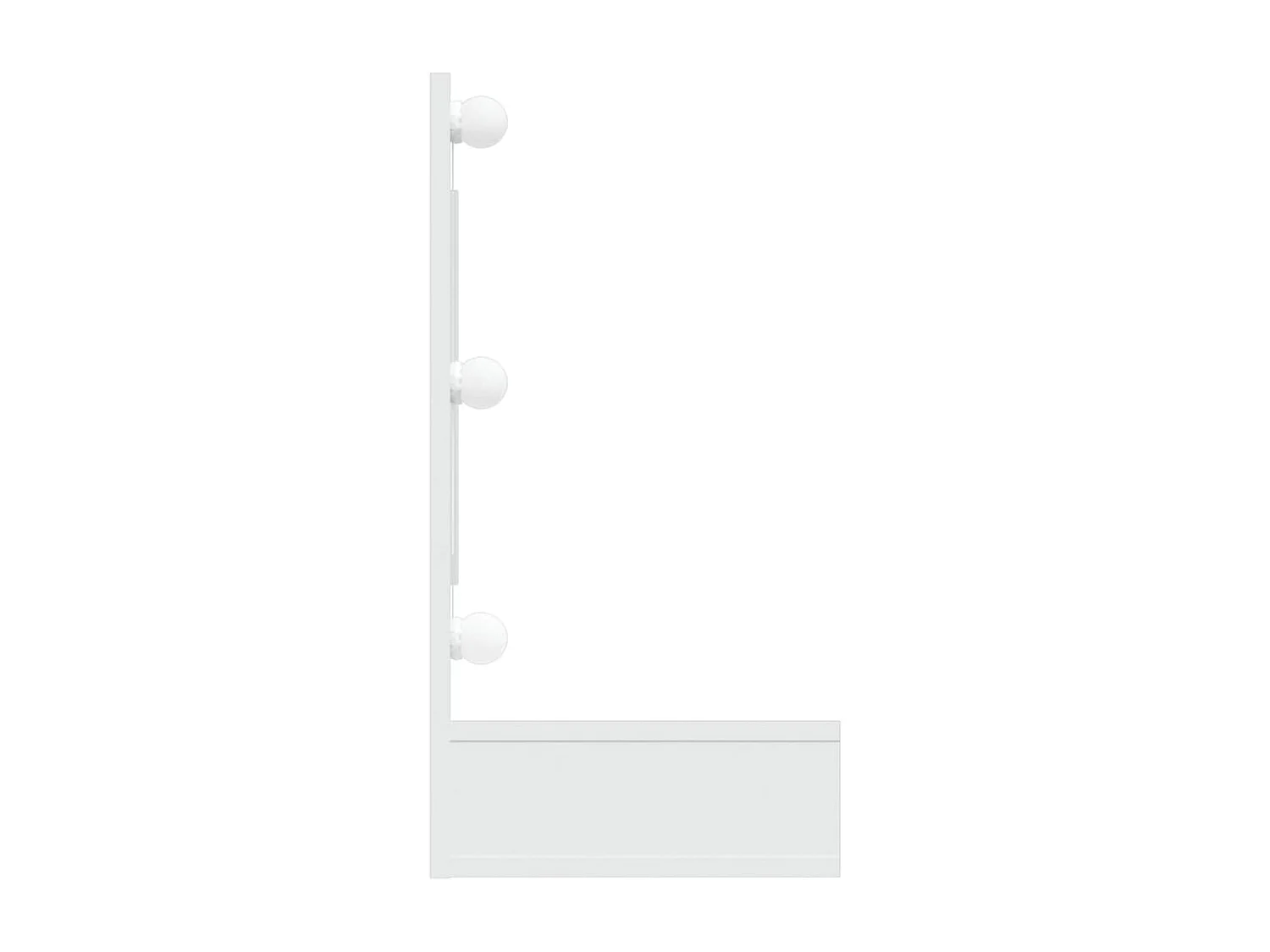 Spiegelkast met LED-verlichting 90x31,5x62 cm wit