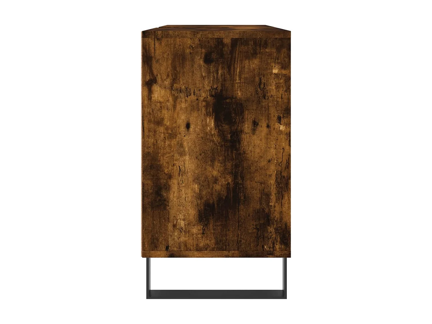 Armoire salle de bain chêne fumé 80x33x60cm bois d'ingénierie