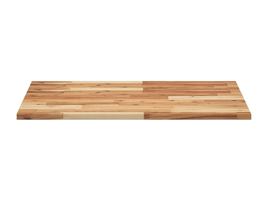 Piano da Bagno Finitura a Olio 100x60x2 cm in Legno di Acacia