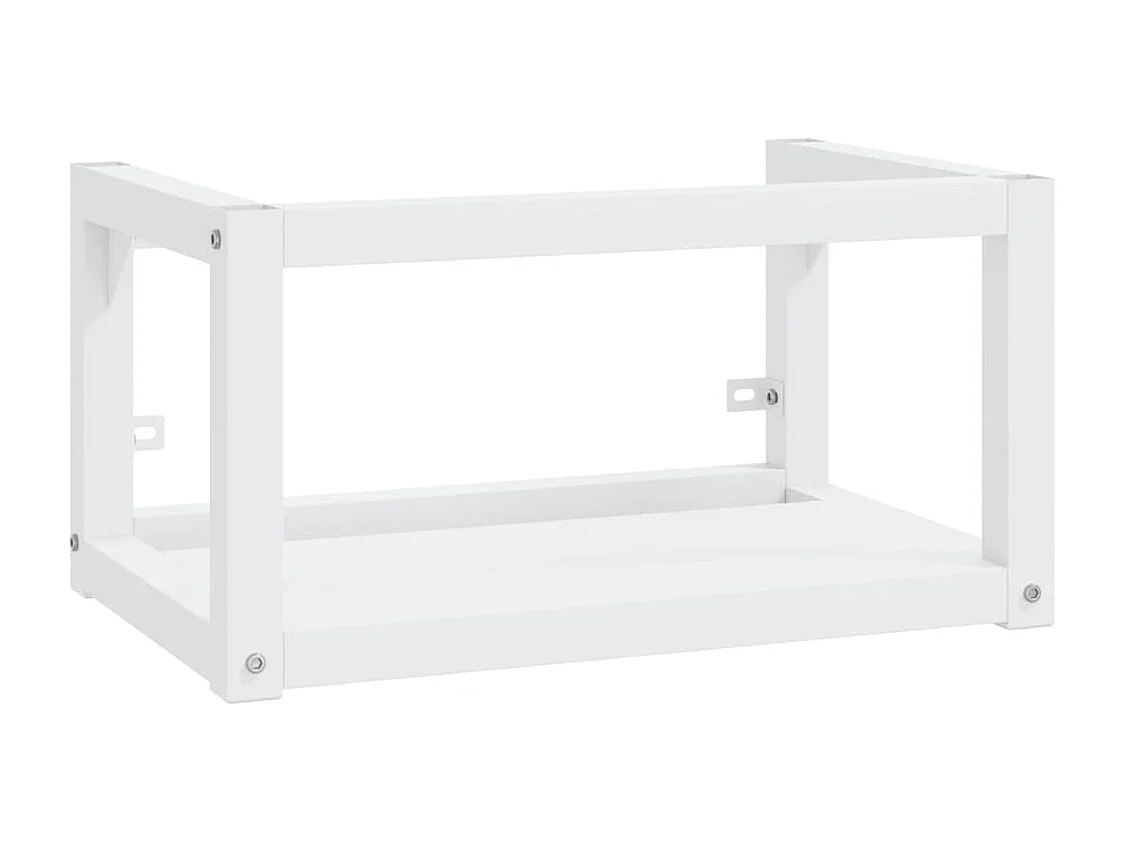 Struttura per Lavabo a Parete Bianca 59x38x31 cm in Ferro