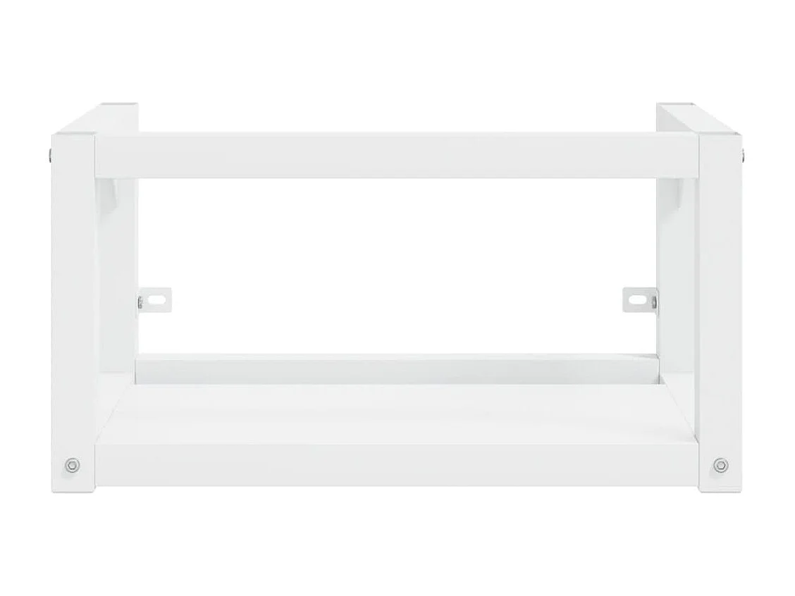 Struttura per Lavabo a Parete Bianca 59x38x31 cm in Ferro