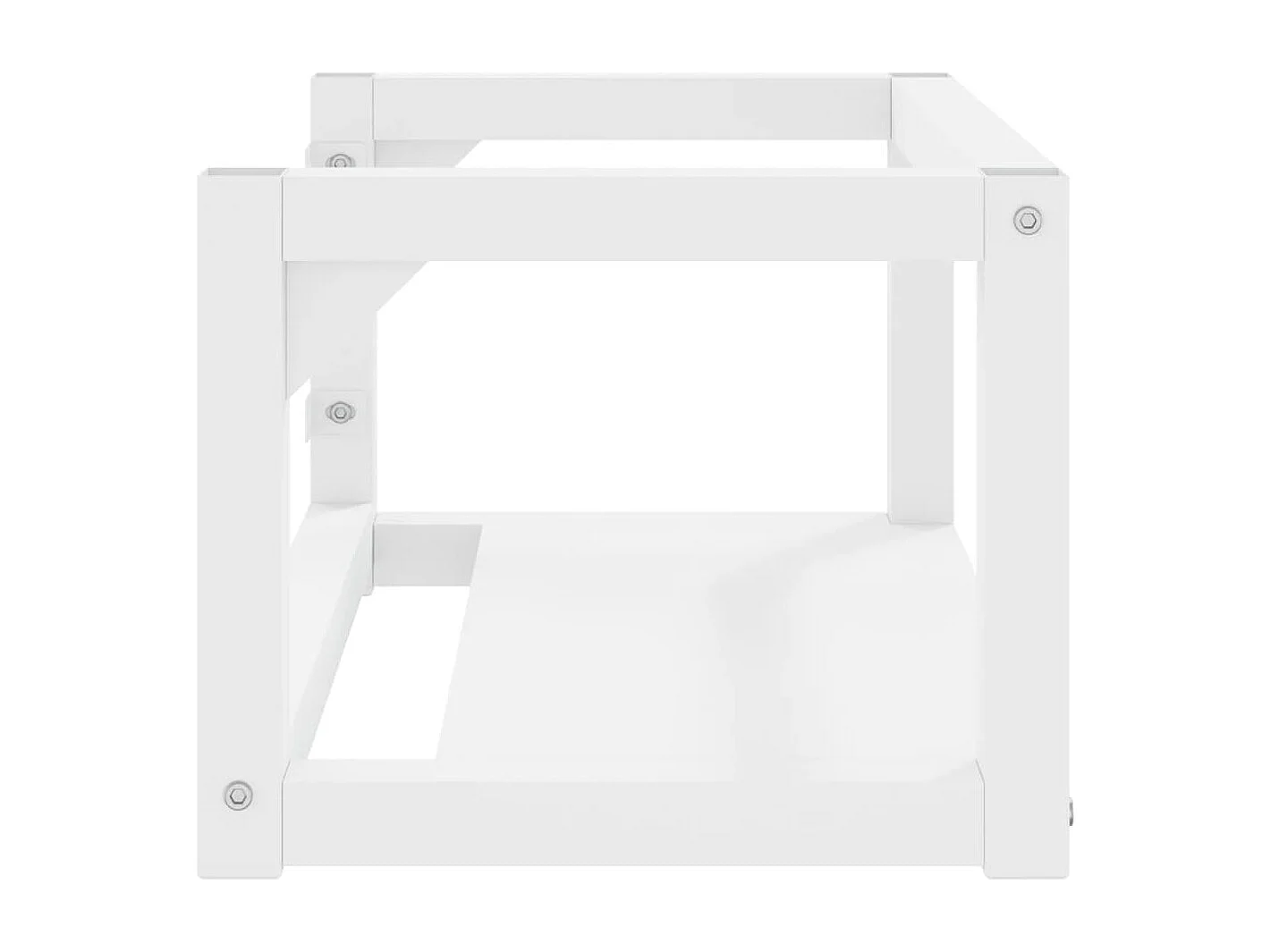 Struttura per Lavabo a Parete Bianca 59x38x31 cm in Ferro