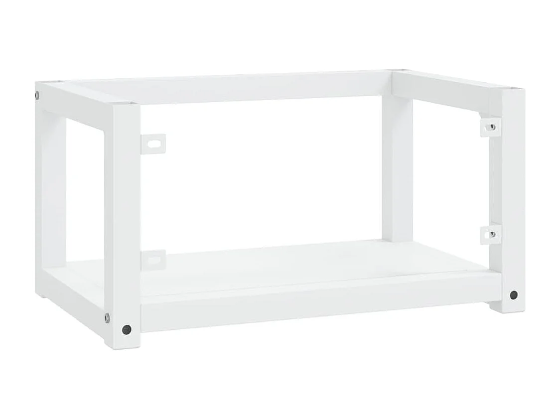 Struttura per Lavabo a Parete Bianca 59x38x31 cm in Ferro