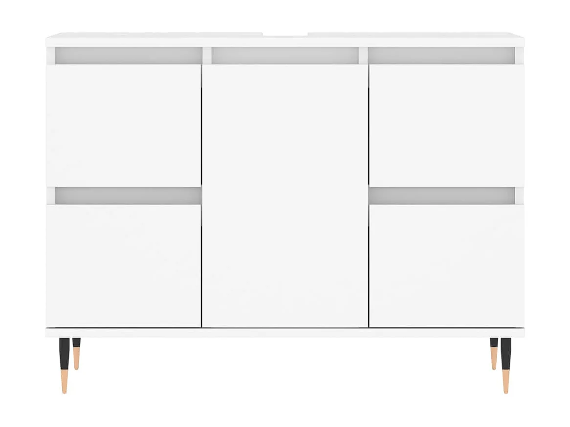 Armoire de salle de bain blanc 80x33x60 cm bois d'ingénierie