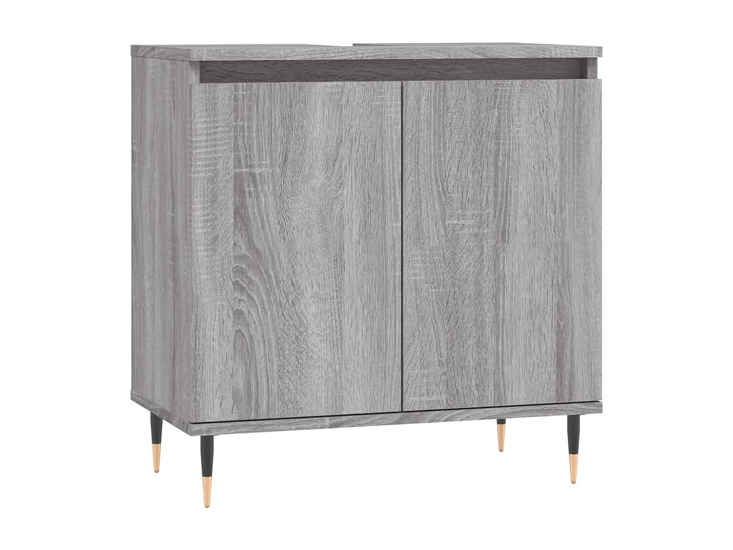 Mobile da Bagno Grigio Sonoma 58x33x60 cm in Legno Multistrato