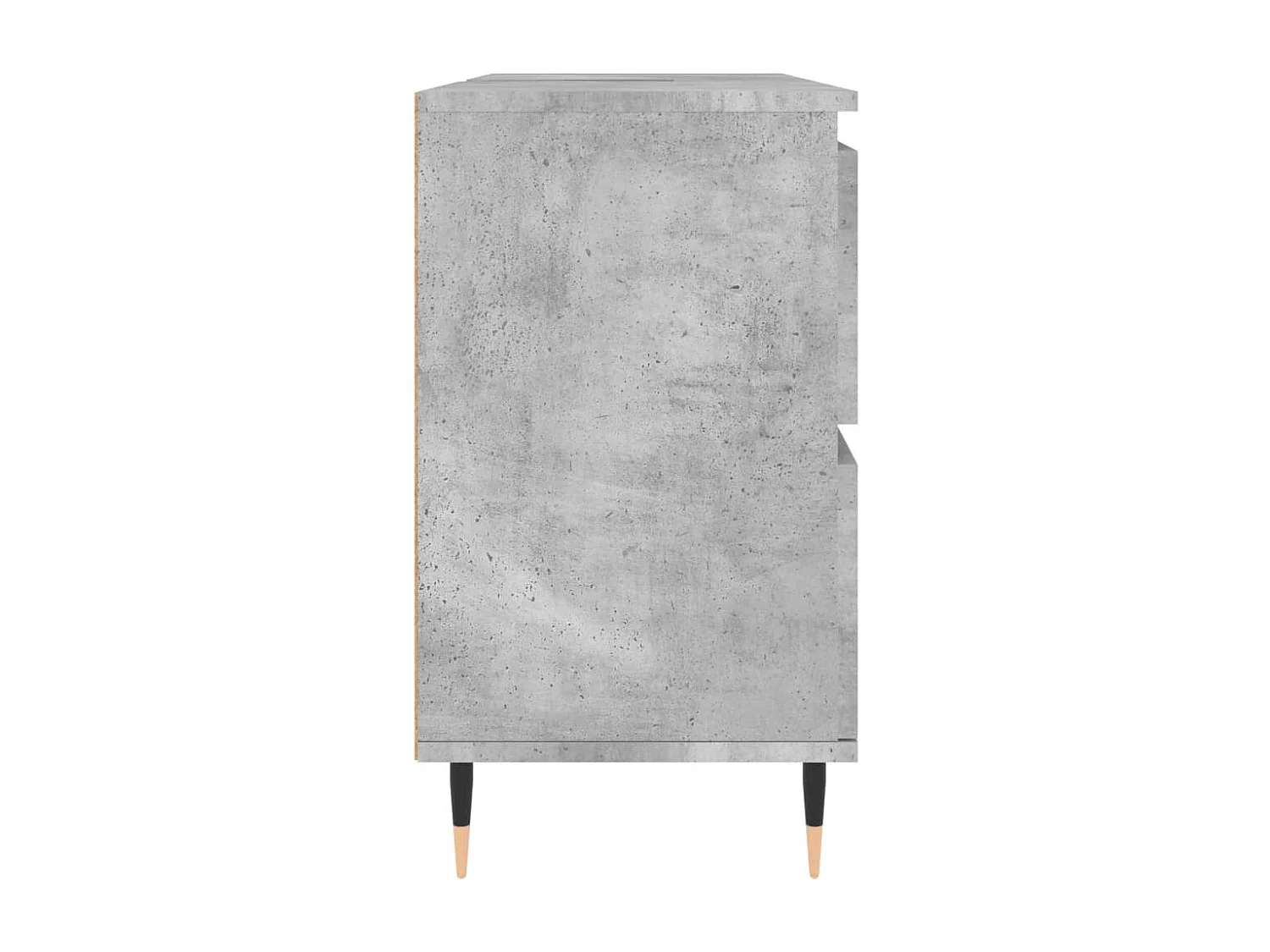 Armoire salle de bain gris béton 80x33x60cm bois d'ingénierie