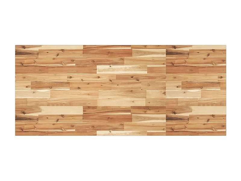 Piano da Bagno Finitura a Olio 120x60x2 cm in Legno di Acacia