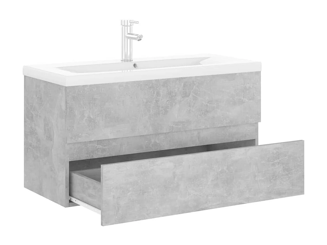 Armário lavatório + lavatório embutido derivados de madeira