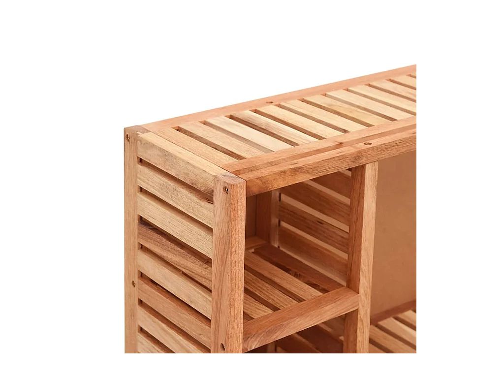 Spiegelschrank 80x17x34 cm Massivholz Nussbaum