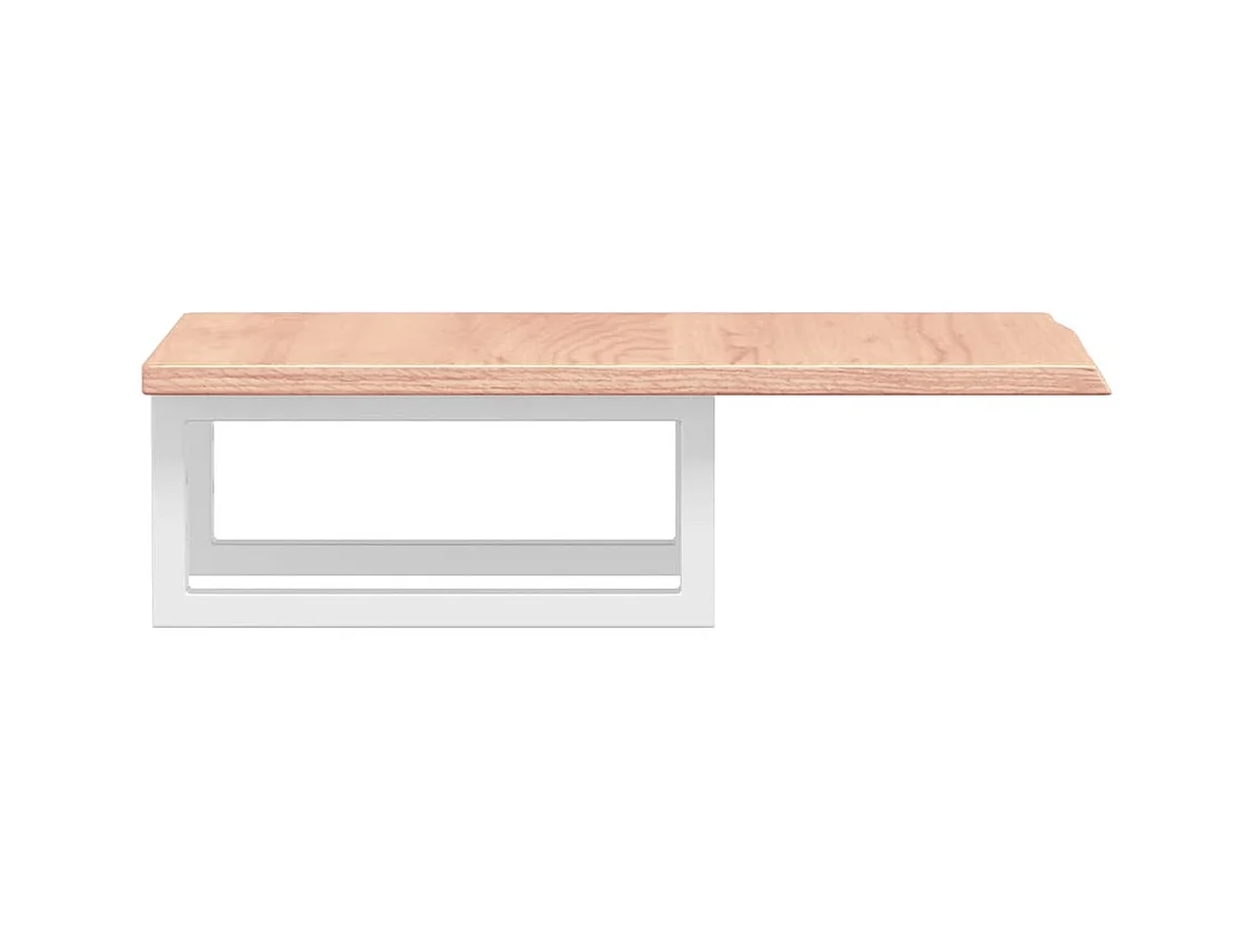 Badkamer wandschap staal en massief eikenhout
