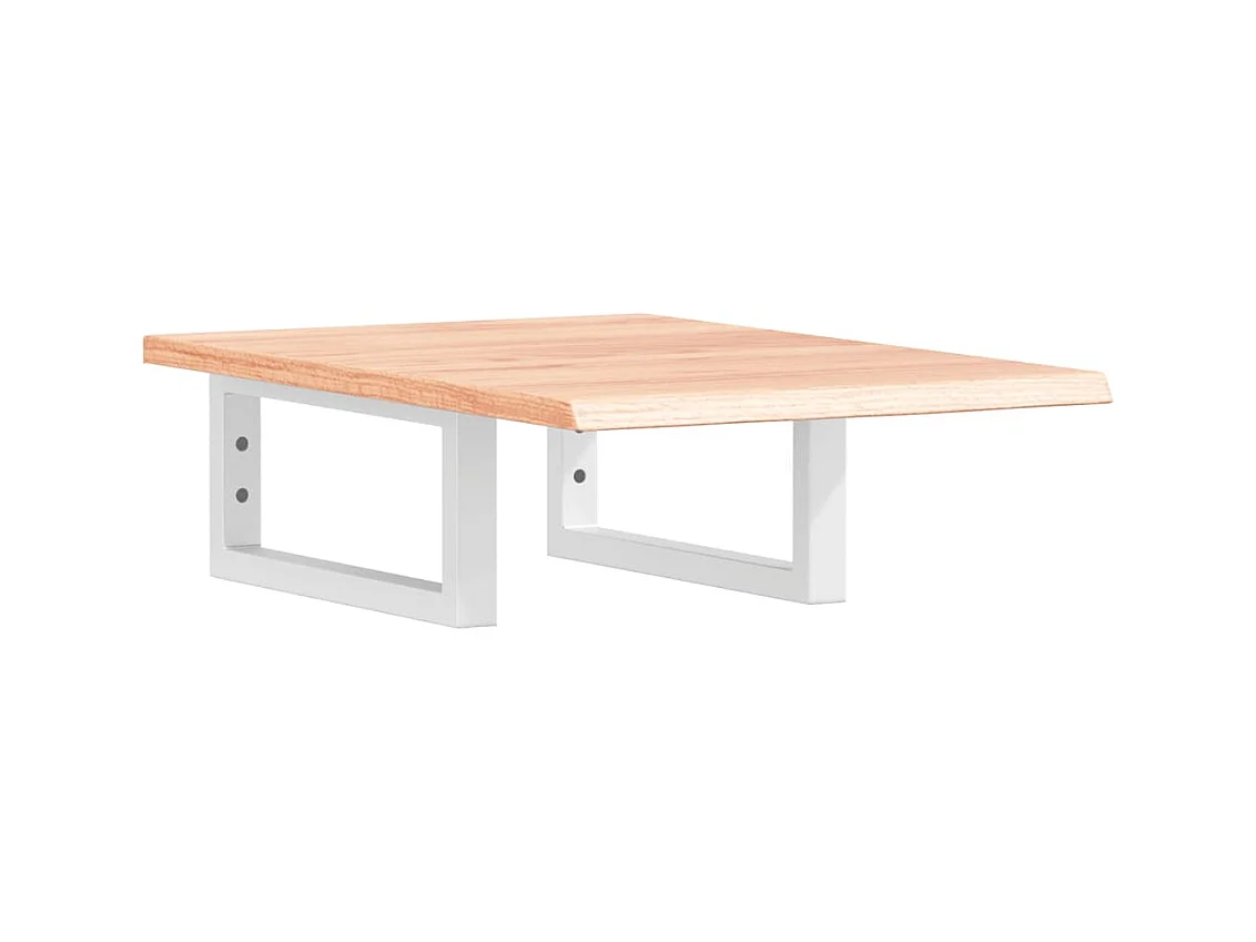 Badkamer wandschap staal en massief eikenhout