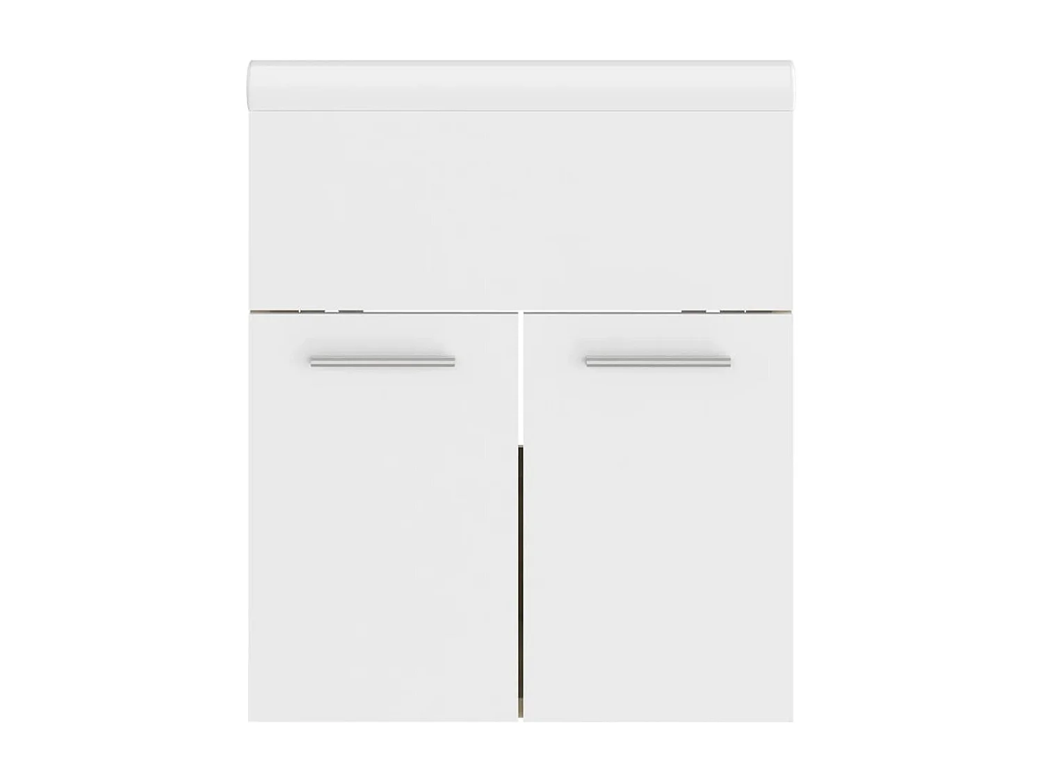 Mueble con lavabo madera de ingeniería blanco y roble Sonoma