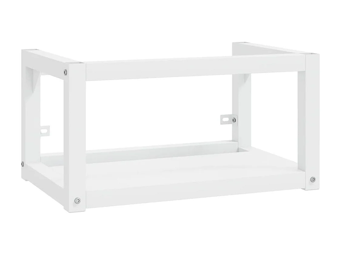 Estrutura de lavatório c/ lavatório embutido ferro branco