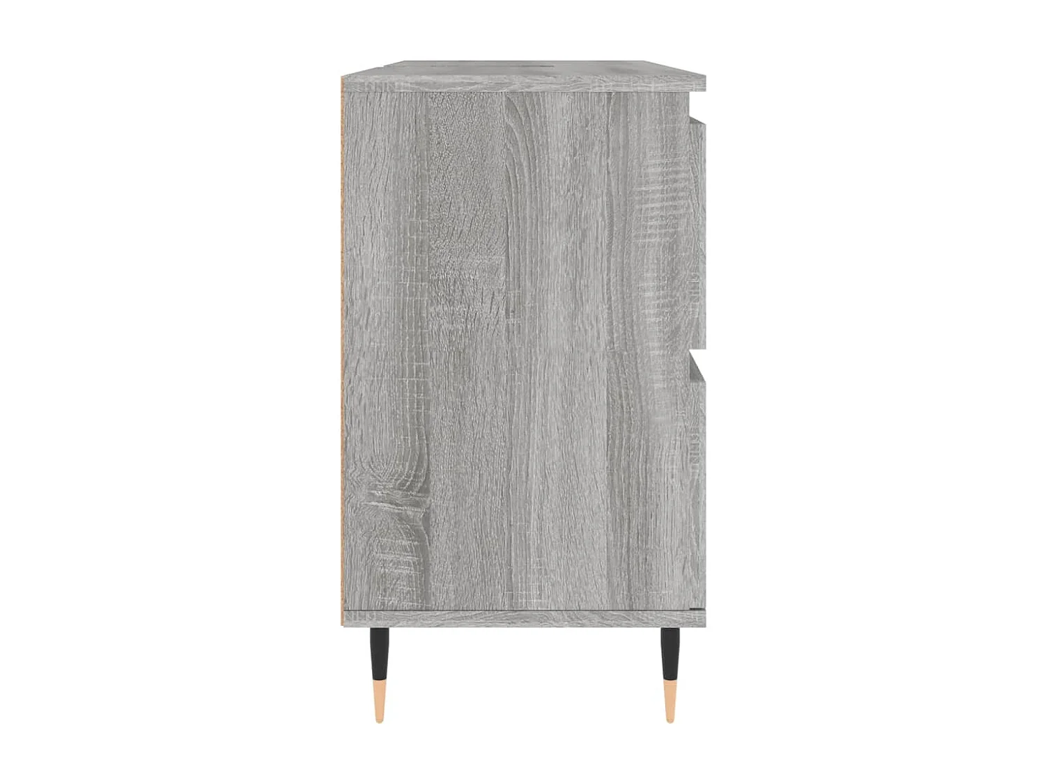 Badschrank Grau Sonoma 80x33x60 cm Holzwerkstoff
