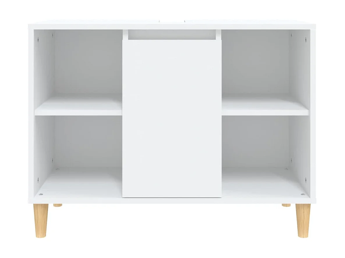 Meuble d'évier blanc 80x33x60 cm bois d'ingénierie