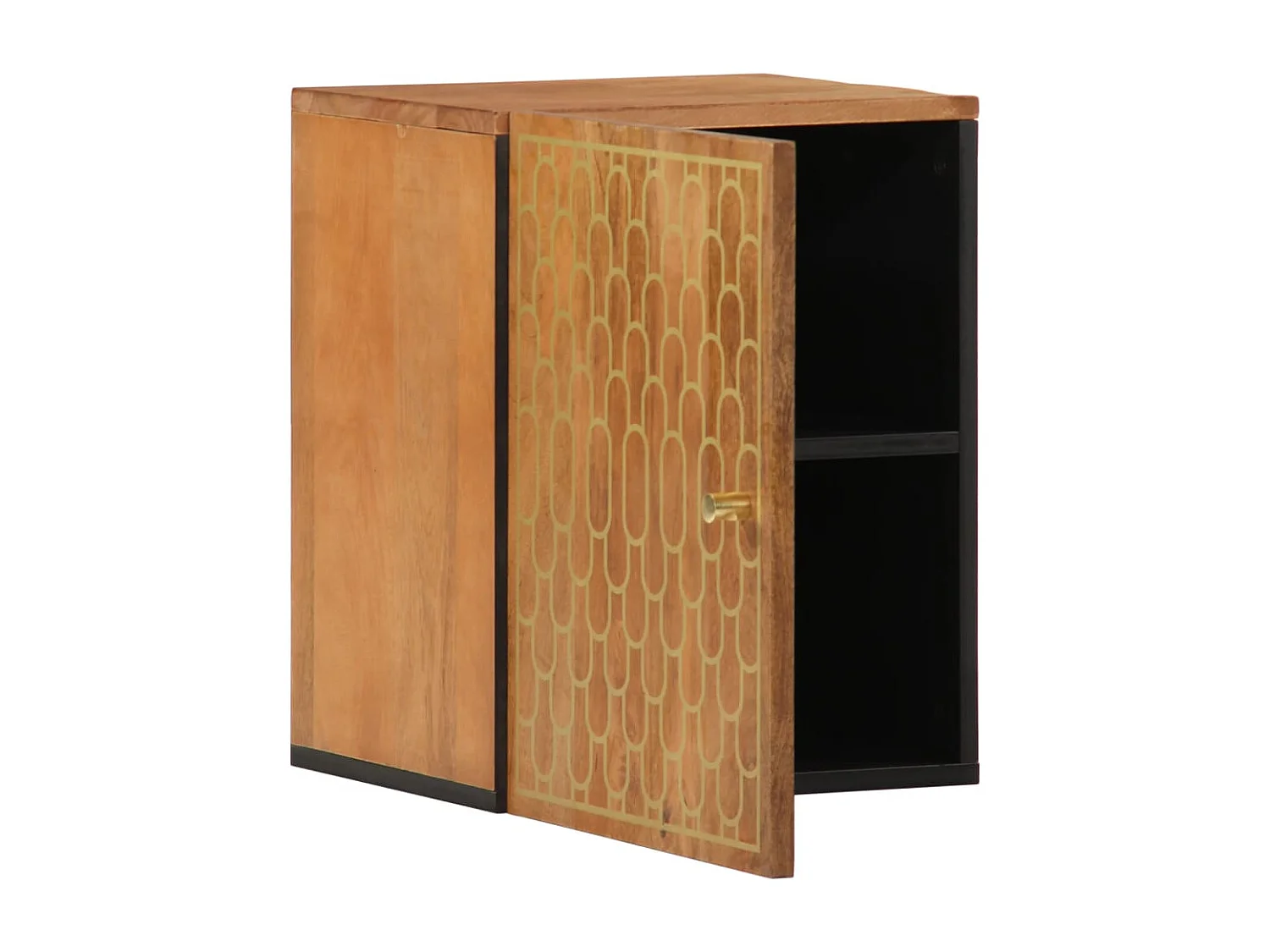 Mueble de baño de pared 38x33x48cm madera maciza de mango