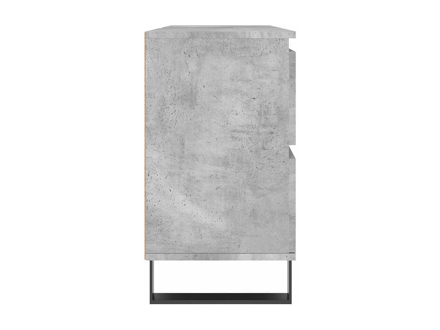 Badschrank Betongrau 80x33x60 cm Holzwerkstoff