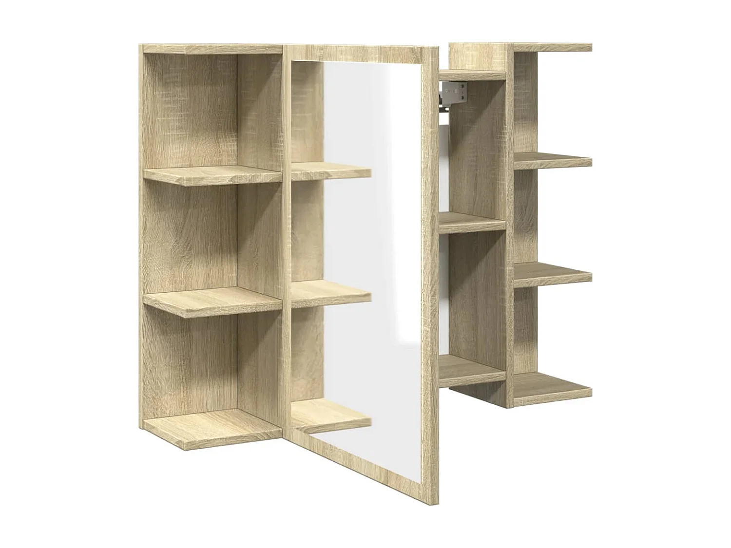 Armoire à miroir de bain Chêne sonoma 80x20,5x64 cm Aggloméré