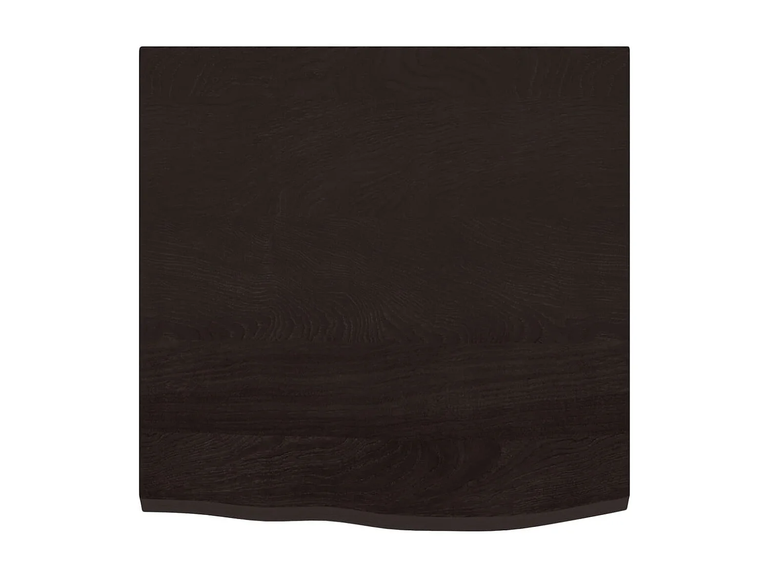 Waschtischplatte mit Halterung Stahl und Massivholz Eiche