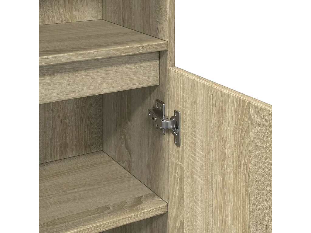 Armoire salle de bain chêne sonoma 30x30x190 cm
