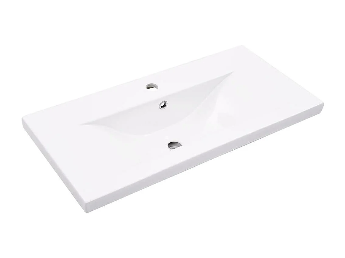 Conjunto de móveis de banheiro de 3 peças cinza concreto