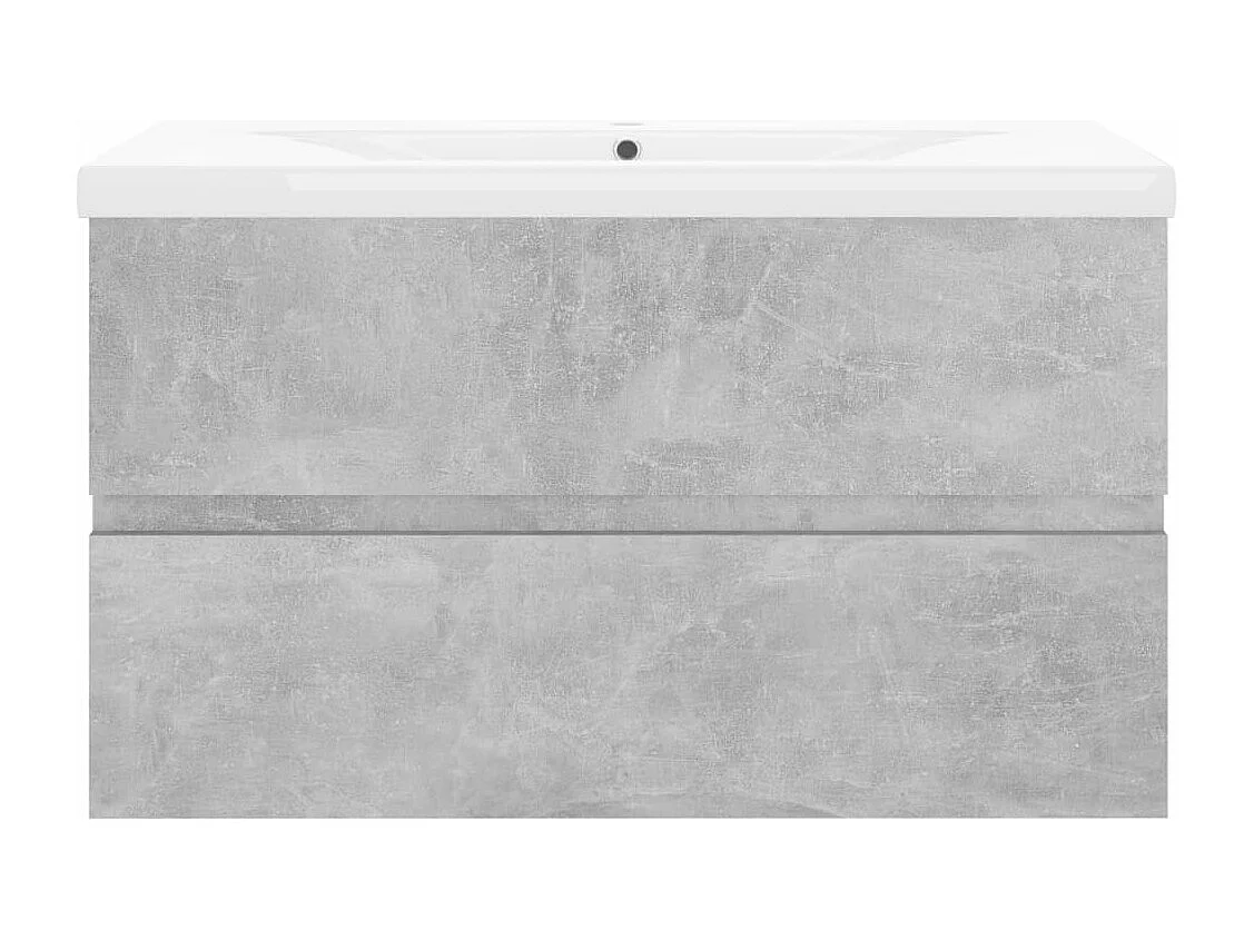 Mueble con lavabo madera de ingeniería gris hormigón