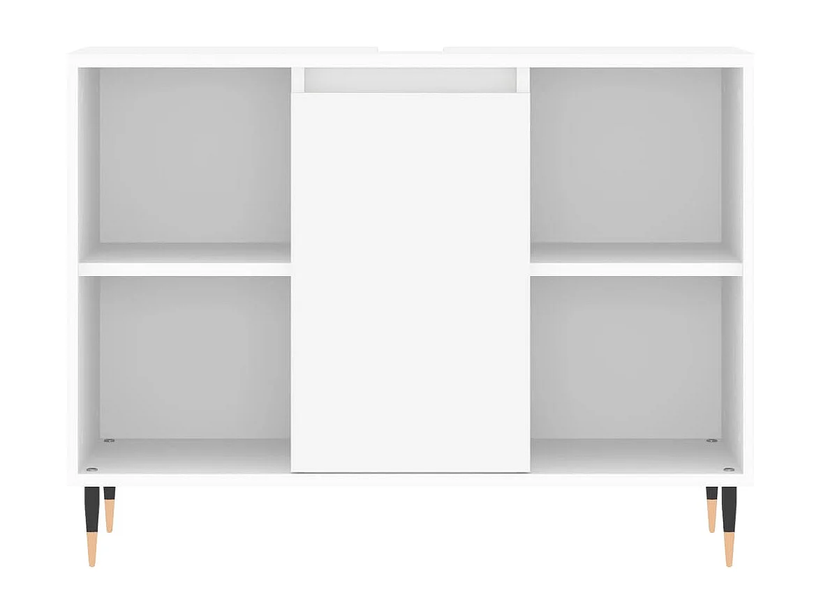 Armoire de salle de bain blanc 80x33x60 cm bois d'ingénierie