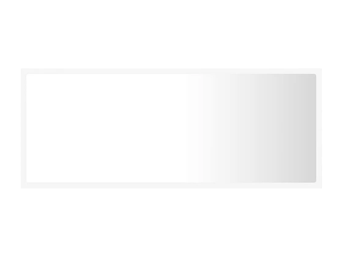 Espelho de casa de banho LED 100x8,5x37 cm acrílico branco