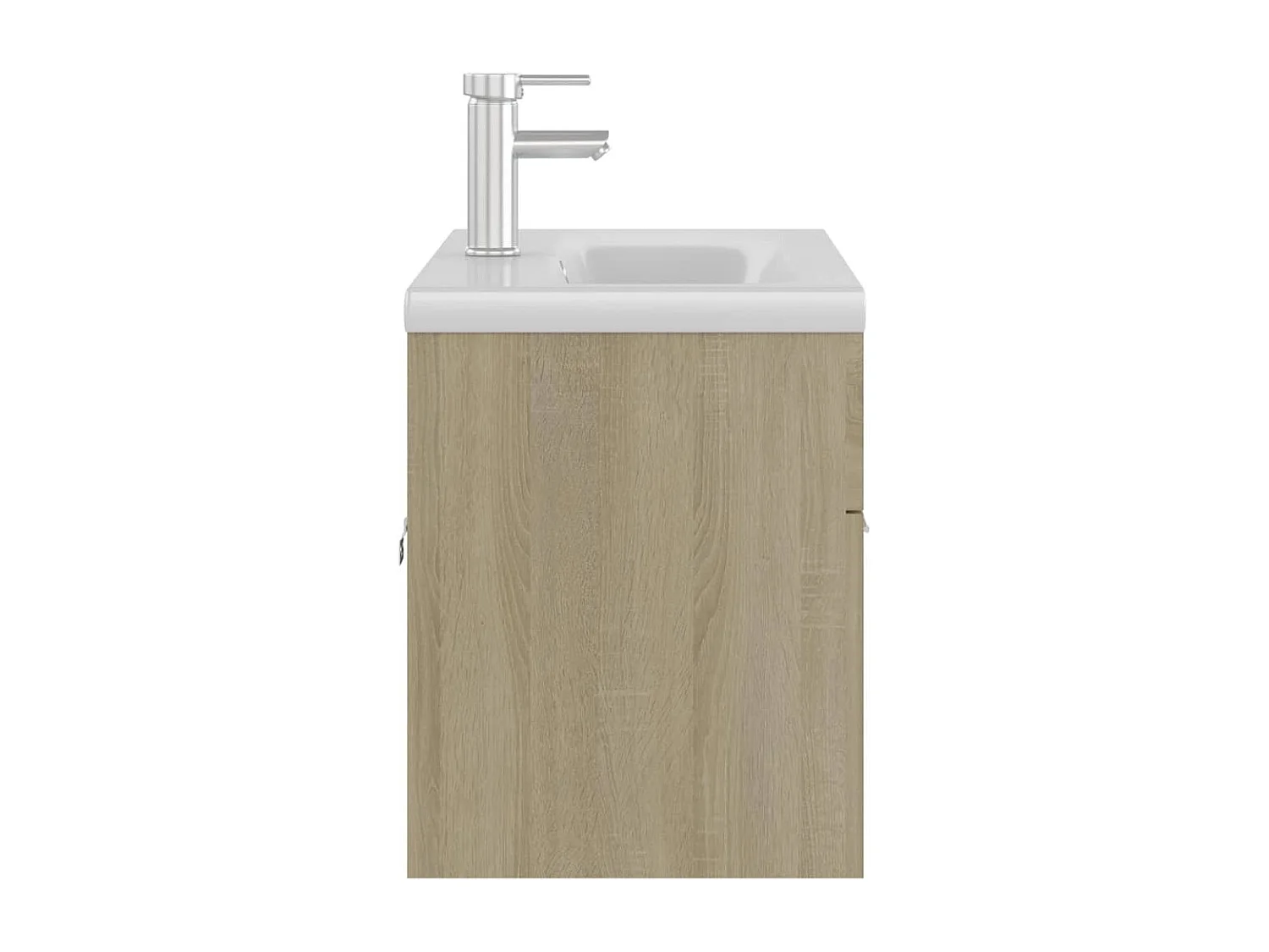 Mobile con Lavabo Integrato Rovere Sonoma in Legno Multistrato