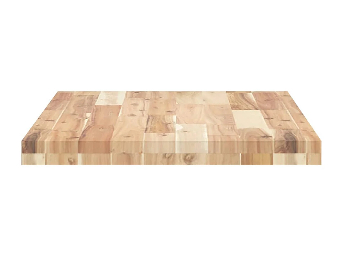 Dessus de meuble de salle de bain non traité bois d'acacia